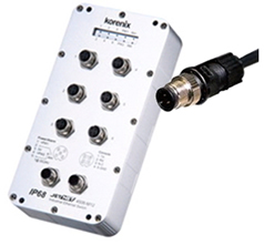 Korenix о��ͨ JetNet 4506-M12 6��������M12/IP68��ҵ��̫��������