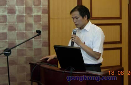 进步公司销售部经理史天陆先生致辞